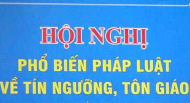 Giáo hội và Luật tín ngưỡng, Tôn giáo 2016 (Kỳ 1)