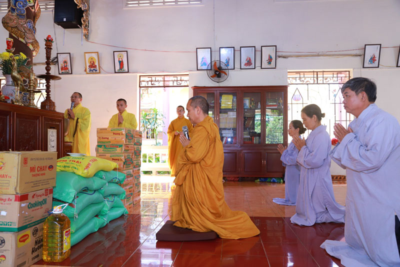 Đăk Nông: Tịnh xá Ngọc Đạt cúng dường ba trường hạ trong tỉnh