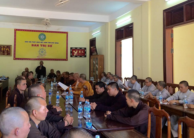 Đăk Nông: Phiên họp Tăng sự Phật giáo tỉnh 